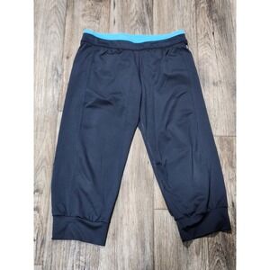 Adidas Climalite Womens Athletic Capri Jogger leggings Large Poly Spandex
